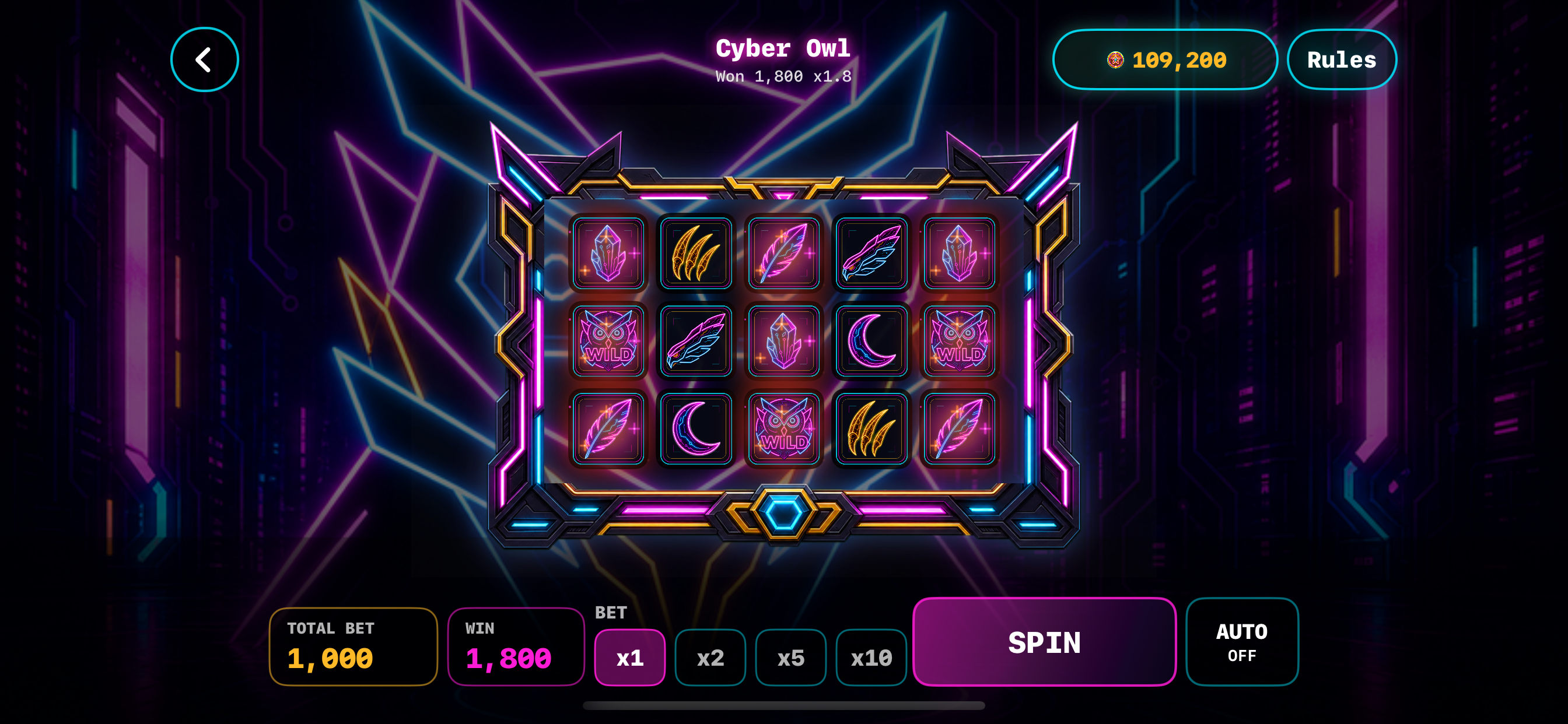 Neon Fever Casino gameplay screenshot 4